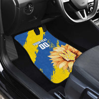 Custom Ukraine Independence Day Car Mats Dove Of Peace With Grunge Pattern - Wonder Print Shop