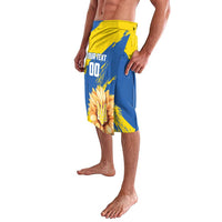Custom Ukraine Independence Day Lavalava Dove Of Peace With Grunge Pattern - Wonder Print Shop
