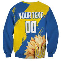 Custom Ukraine Independence Day Sweatshirt Dove Of Peace With Grunge Pattern - Wonder Print Shop