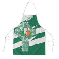 Ireland Celtic Cross Apron Irish Flag Shamrock - Wonder Print Shop