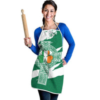 Ireland Celtic Cross Apron Irish Flag Shamrock - Wonder Print Shop