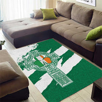 Ireland Celtic Cross Area Rug Irish Flag Shamrock - Wonder Print Shop