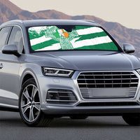 Ireland Celtic Cross Auto Sun Shade Irish Flag Shamrock - Wonder Print Shop