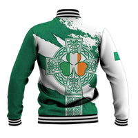 Ireland Celtic Cross Baseball Jacket Irish Flag Shamrock - Wonder Print Shop
