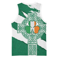 Ireland Celtic Cross Basketball Jersey Irish Flag Shamrock - Wonder Print Shop