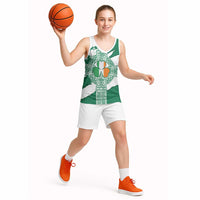 Ireland Celtic Cross Basketball Jersey Irish Flag Shamrock - Wonder Print Shop