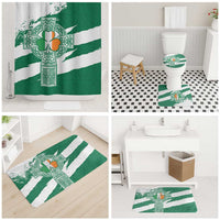 Ireland Celtic Cross Bathroom Set Irish Flag Shamrock - Wonder Print Shop