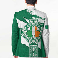 Ireland Celtic Cross Blazer Irish Flag Shamrock - Wonder Print Shop