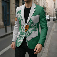 Ireland Celtic Cross Blazer Irish Flag Shamrock - Wonder Print Shop