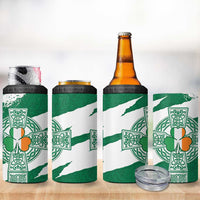 Ireland Celtic Cross 4 in 1 Can Cooler Tumbler Irish Flag Shamrock - Wonder Print Shop
