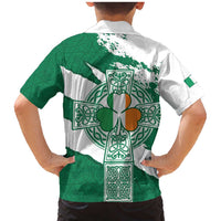 Ireland Celtic Cross Family Matching Mermaid Dress and Hawaiian Shirt Irish Flag Shamrock - Wonder Print Shop