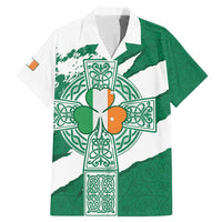 Ireland Celtic Cross Family Matching Mermaid Dress and Hawaiian Shirt Irish Flag Shamrock - Wonder Print Shop
