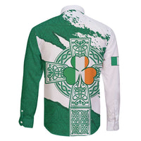 Ireland Celtic Cross Family Matching Mermaid Dress and Hawaiian Shirt Irish Flag Shamrock - Wonder Print Shop