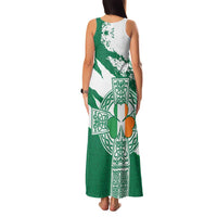 Ireland Celtic Cross Family Matching Tank Maxi Dress and Hawaiian Shirt Irish Flag Shamrock - Wonder Print Shop