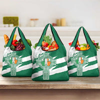Ireland Celtic Cross Grocery Bag Irish Flag Shamrock - Wonder Print Shop