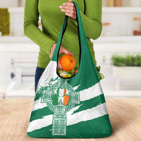 Ireland Celtic Cross Grocery Bag Irish Flag Shamrock - Wonder Print Shop