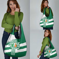 Ireland Celtic Cross Grocery Bag Irish Flag Shamrock - Wonder Print Shop