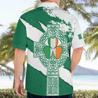 Ireland Celtic Cross Hawaiian Shirt Irish Flag Shamrock - Wonder Print Shop