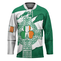 Ireland Celtic Cross Hockey Jersey Irish Flag Shamrock - Wonder Print Shop