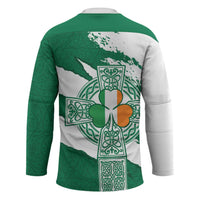 Ireland Celtic Cross Hockey Jersey Irish Flag Shamrock - Wonder Print Shop