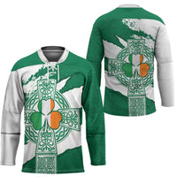 Ireland Celtic Cross Hockey Jersey Irish Flag Shamrock - Wonder Print Shop