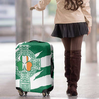 Ireland Celtic Cross Luggage Cover Irish Flag Shamrock - Wonder Print Shop