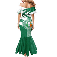 Ireland Celtic Cross Mermaid Dress Irish Flag Shamrock - Wonder Print Shop