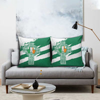 Ireland Celtic Cross Pillow Cover Irish Flag Shamrock - Wonder Print Shop