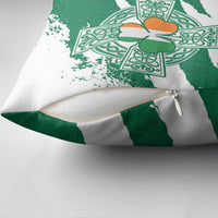 Ireland Celtic Cross Pillow Cover Irish Flag Shamrock - Wonder Print Shop