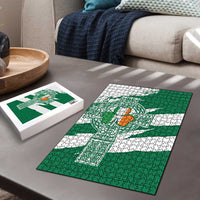 Ireland Celtic Cross Puzzle Irish Flag Shamrock - Wonder Print Shop