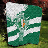 Ireland Celtic Cross Quilt Irish Flag Shamrock - Wonder Print Shop