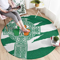 Ireland Celtic Cross Round Carpet Irish Flag Shamrock - Wonder Print Shop