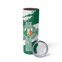 Ireland Celtic Cross Skinny Tumbler Irish Flag Shamrock - Wonder Print Shop