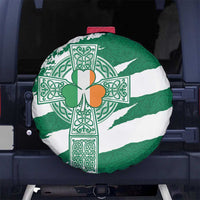Ireland Celtic Cross Spare Tire Cover Irish Flag Shamrock - Wonder Print Shop