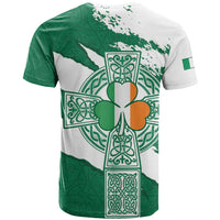 Ireland Celtic Cross T Shirt Irish Flag Shamrock - Wonder Print Shop