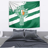 Ireland Celtic Cross Tapestry Irish Flag Shamrock - Wonder Print Shop