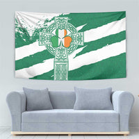 Ireland Celtic Cross Tapestry Irish Flag Shamrock - Wonder Print Shop