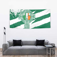 Ireland Celtic Cross Tapestry Irish Flag Shamrock - Wonder Print Shop