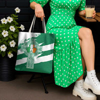 Ireland Celtic Cross Tote Bag Irish Flag Shamrock - Wonder Print Shop