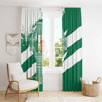 Ireland Celtic Cross Window Curtain Irish Flag Shamrock - Wonder Print Shop