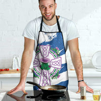 Scotland Celtic Cross Apron Thistle Flowers - Wonder Print Shop
