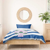 Scotland Celtic Cross Bedding Set Thistle Flowers - Wonder Print Shop