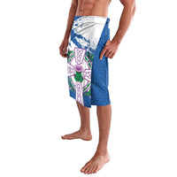 Scotland Celtic Cross Lavalava Thistle Flowers - Wonder Print Shop