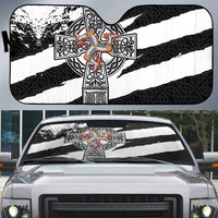 Isle of Man Celtic Cross Auto Sun Shade Triskelion Emblem - Wonder Print Shop