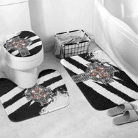 Isle of Man Celtic Cross Bathroom Set Triskelion Emblem - Wonder Print Shop
