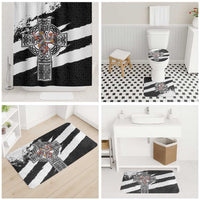 Isle of Man Celtic Cross Bathroom Set Triskelion Emblem - Wonder Print Shop