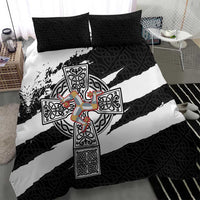 Isle of Man Celtic Cross Bedding Set Triskelion Emblem - Wonder Print Shop