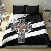 Isle of Man Celtic Cross Bedding Set Triskelion Emblem - Wonder Print Shop