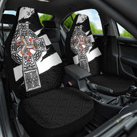 Isle of Man Celtic Cross Car Seat Cover Triskelion Emblem - Wonder Print Shop