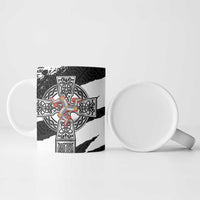 Isle of Man Celtic Cross Ceramic Mug Triskelion Emblem - Wonder Print Shop